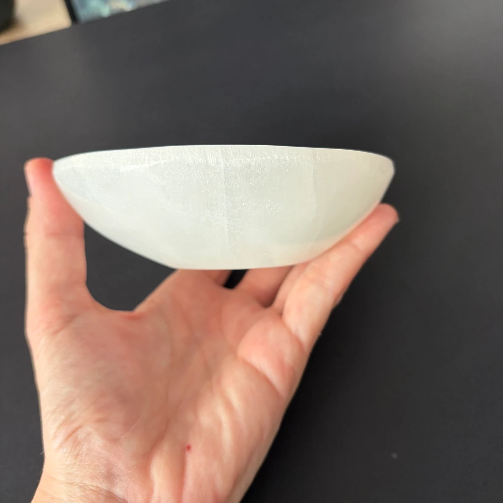 Schotel van Natuurlijk Witte Seleniet | Bord voor Sieraden en Kristallen – photo 3